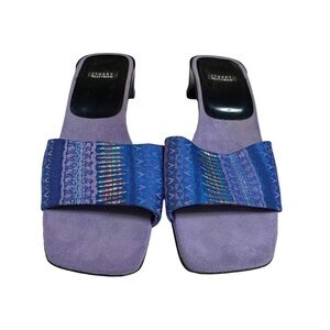 Stuart Weitzman Blue and Purple Sandals